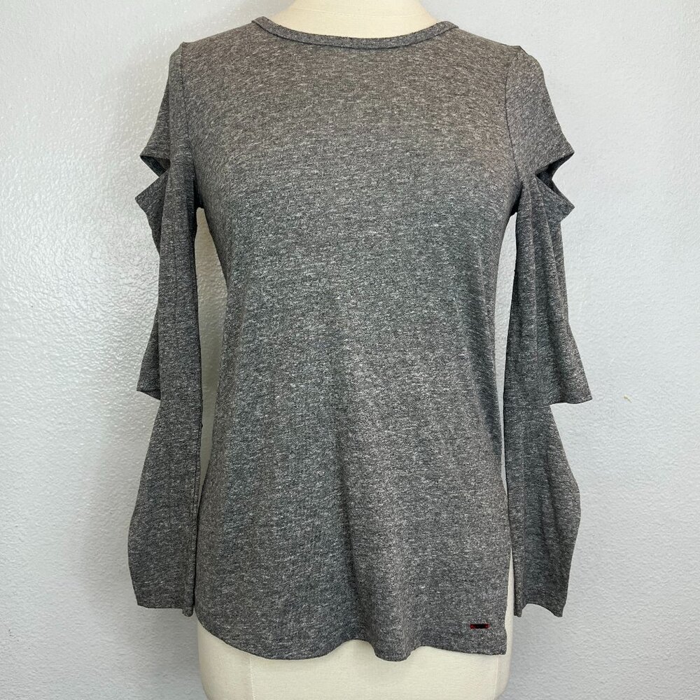 Gloria Cutout Top in Heather Grey n:philanthropy‎ from Revolve Size XS